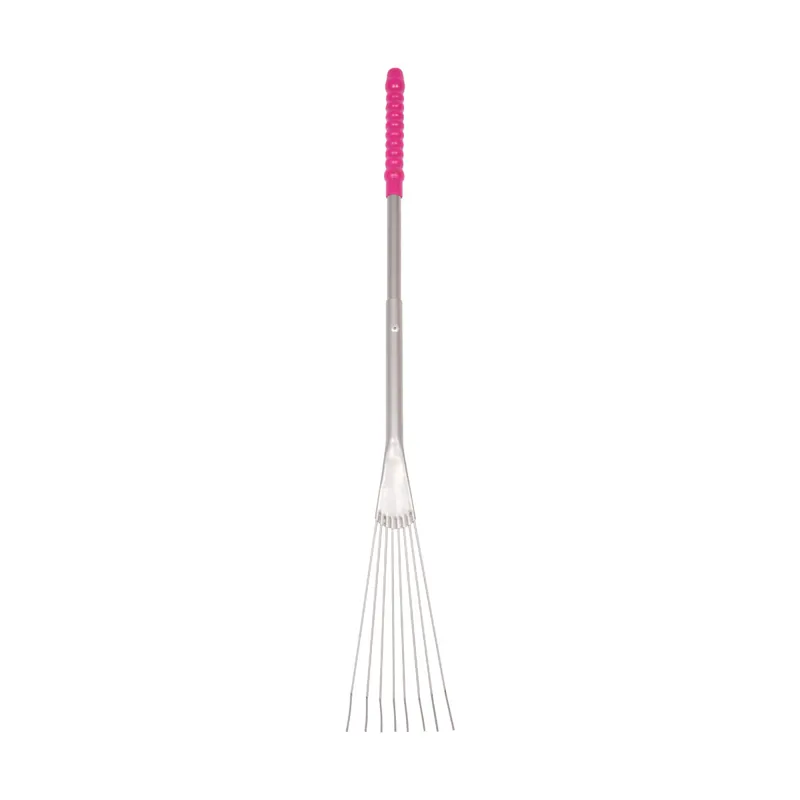 Red Gorilla Big Tidee Rake Long Handle Pink